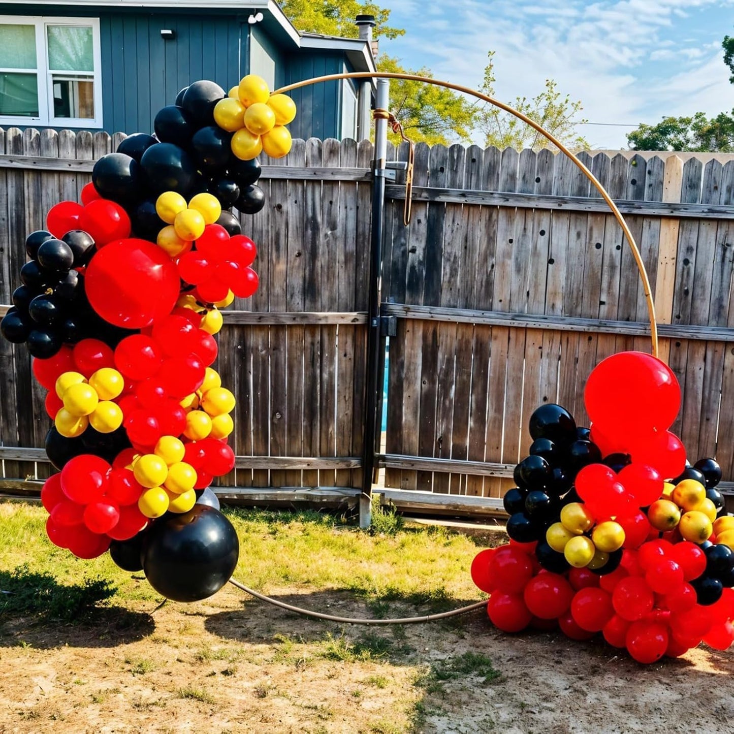 Red Yellow Black Balloons, 50pcs Yellow Black Red Balloons, Printed Balloon Confetti Balloon For Boys Men Birthday Baby Shower Party Wedding Bachelorette Graduation Anniversary Decorations