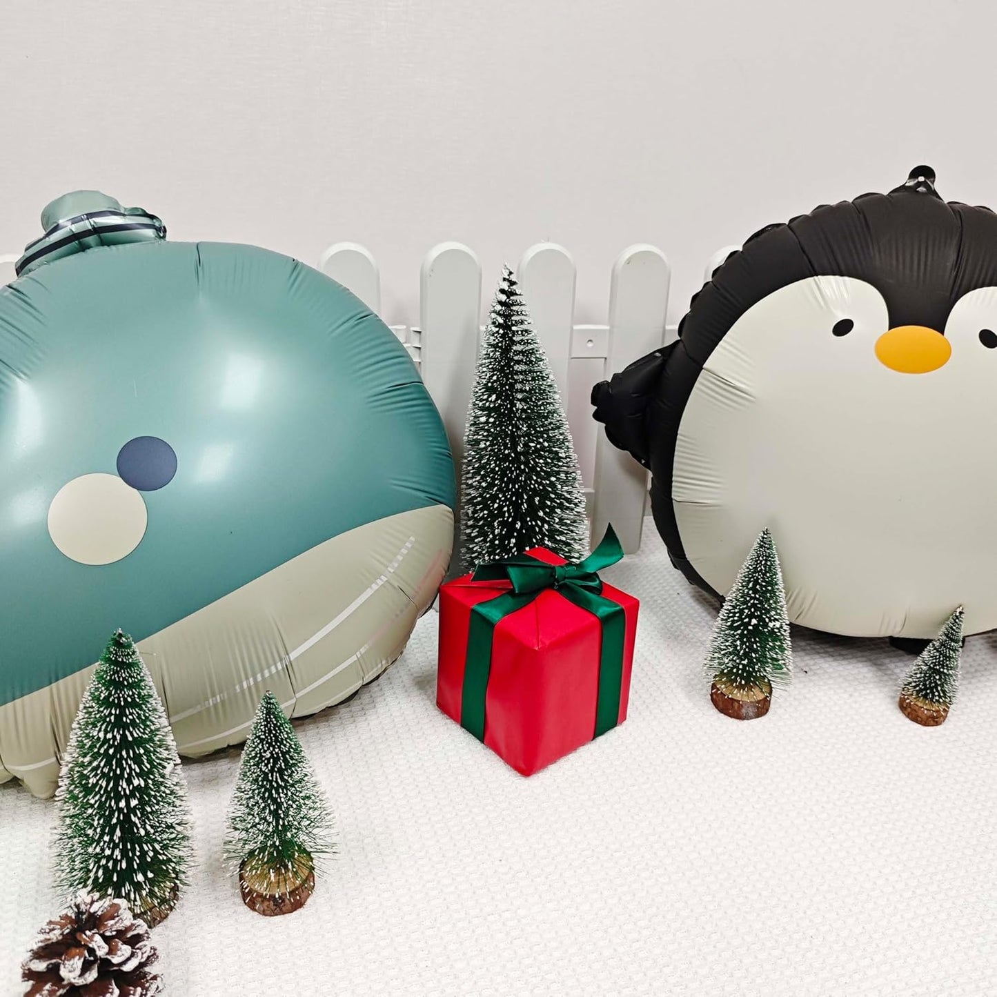 2PCS Matte Walking Animal Penguin Balloon Cute Penguin Shaped Foil Mylar Balloon For Farm Animal Penguin Theme Birthday Party Kids Birthday Party Decorative Supplies