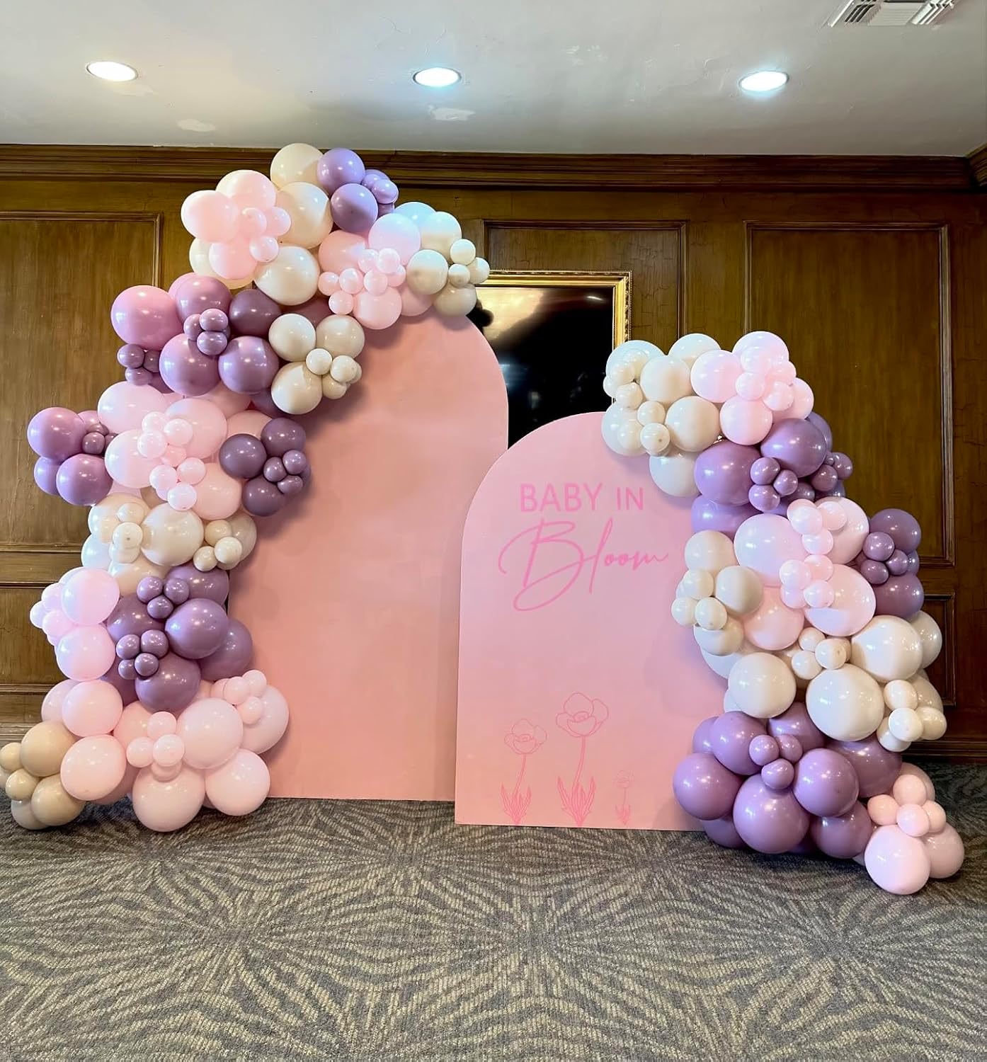 52 PCS 12 Inch Metallic Chrome Pink and Purple Latex Balloons for Girls Birthday, Baby Shower, Wedding Party Decoration