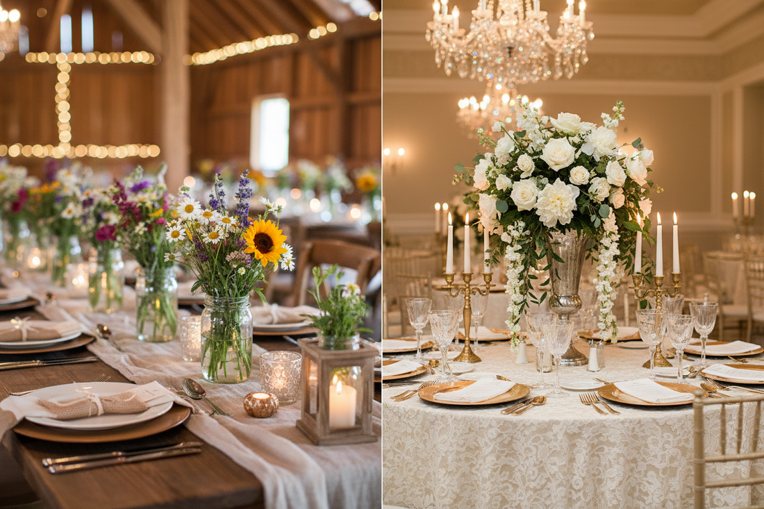 Rustic vs. Elegant: Choosing Your Wedding Theme
