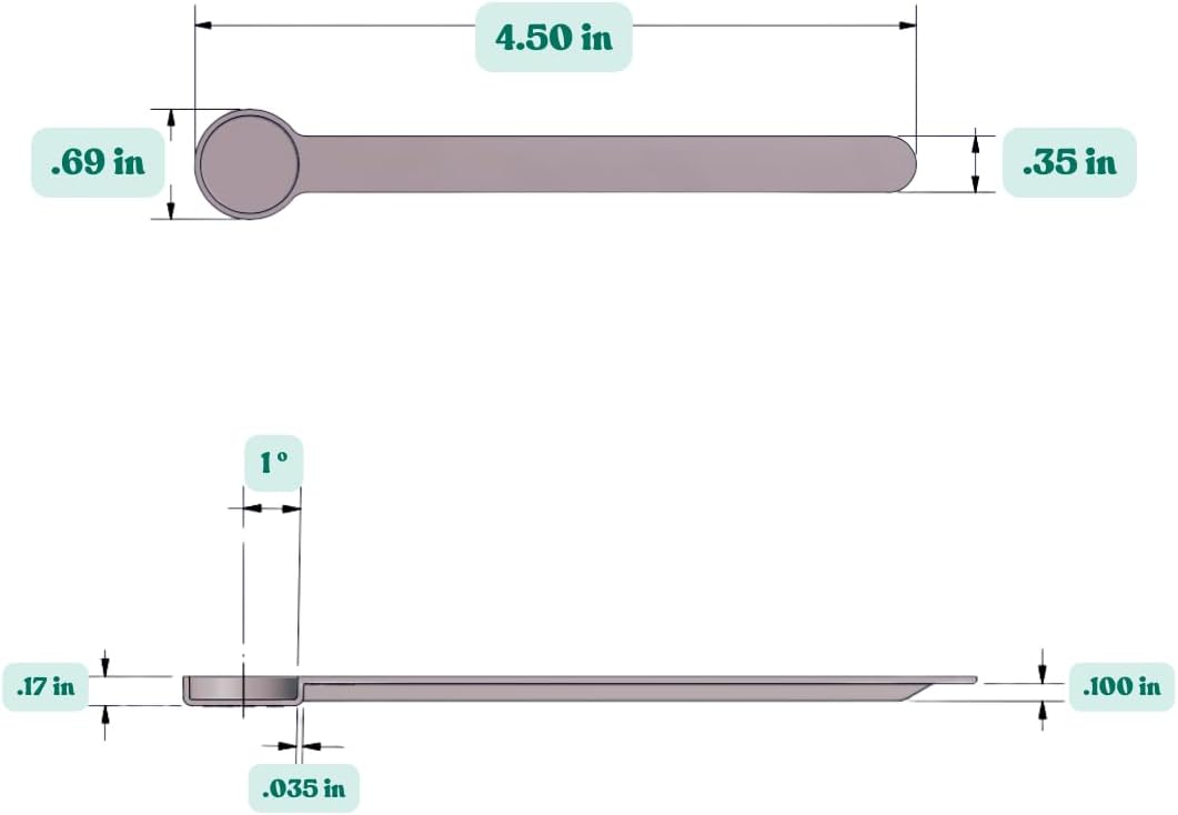 1/8 Teaspoon (0.625 mL | A Pinch) Long Handle Scoop for Measuring Coffee, Pet Food, Grains, Protein, Spices and Other Dry Goods (Pack of 1)