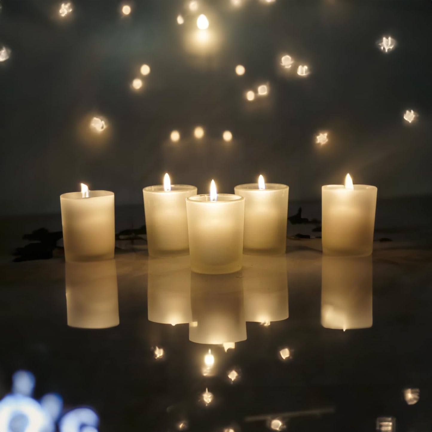 WGV Frosted Tea Light Votive Candle Holder 2.2x2.75, Tiny Utility Cylinder Glass Vase, Small Planter Terrarium for Home Accent Decor, 1 Pc