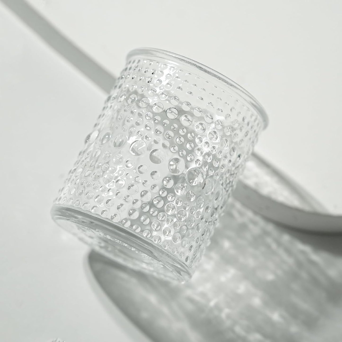 36pcs Votive Candle Holders, Clear Vintage Glass Candle Holder for Floating Candle, Tealight Candle Holder for Table Centerpieces Home Birthday Christmas Wedding Party Table Decoration (Clear)