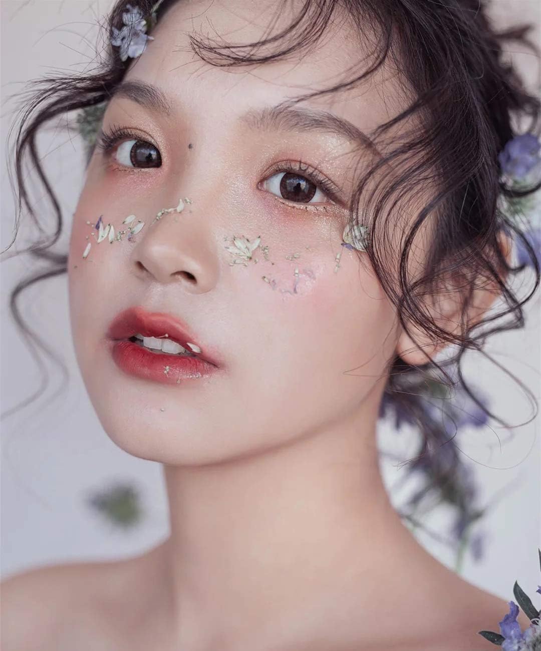 15 Types 48pcs Real Dried Pressed Flowers Leaf Plant Herbarium for DIY Resin Jewelry Making Floral Decors (Pink)