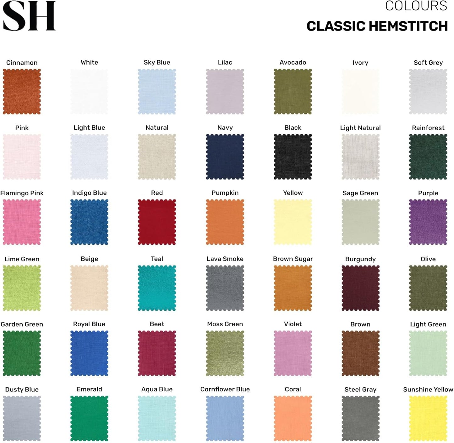 Solino Home Linen Rainforest Green Table Runner 72 Inches Long - 100% Pure Linen Hemstitch Table Runner 14 x 72 Inch for Dresser, Dining, Fall, Autumn, Thanksgiving, Christmas - Classic Hemstitch