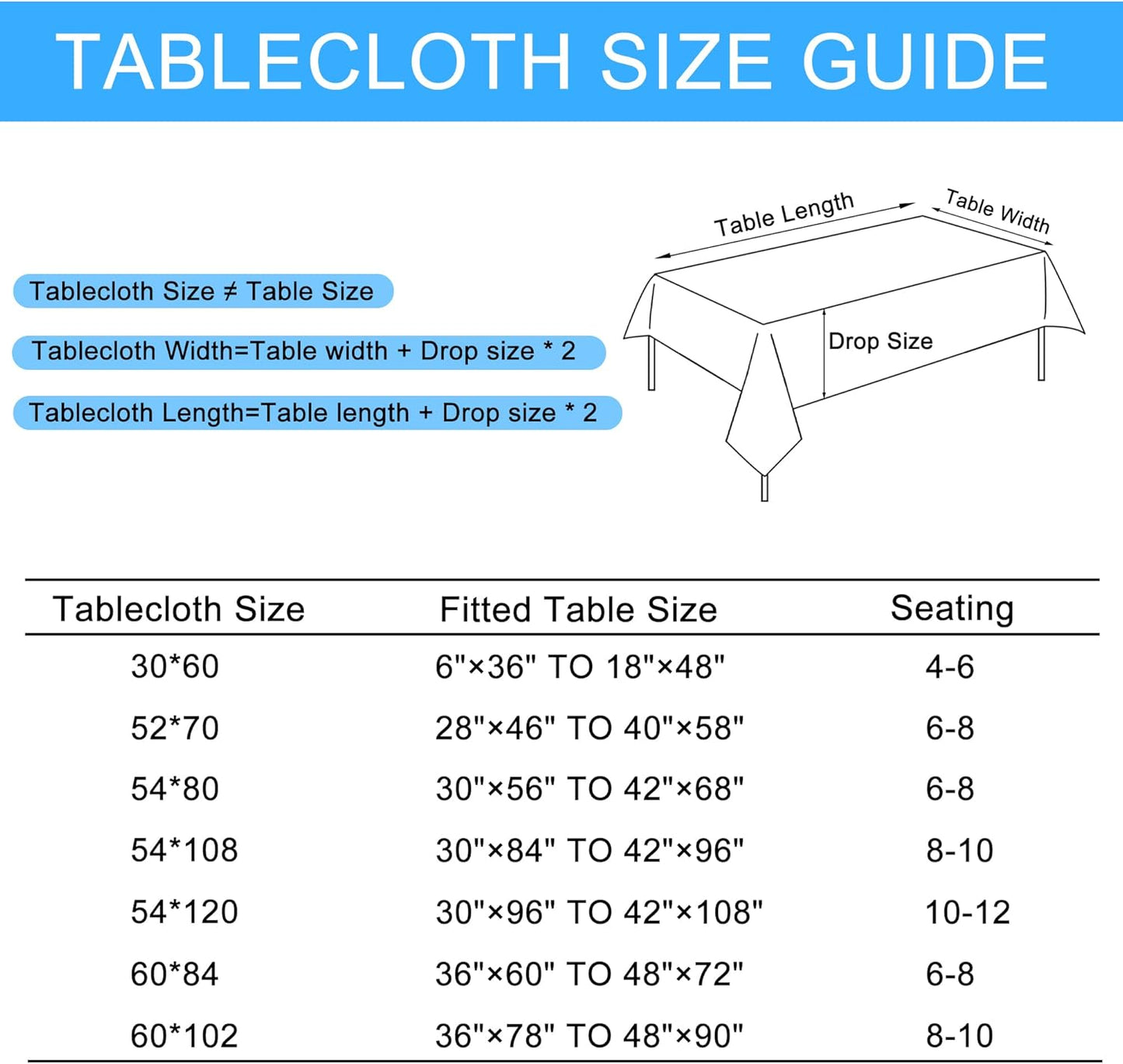 Hiasan 2 Pack Faux Linen Rectangle Tablecloth - Wrinkle and Stain Resistant Washable Table Cloth for Kitchen Dining Room Holiday Table Cover for Party Dinner, Champagne, 60 x 102 Inch