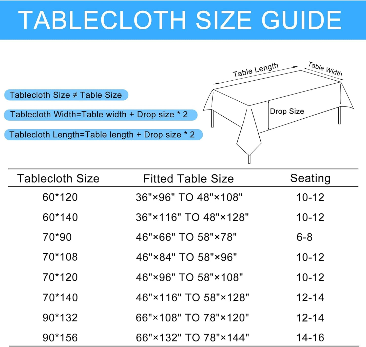 Hiasan 2 Pack Faux Linen Rectangle Tablecloth - Wrinkle and Stain Resistant Washable Table Cloth for Kitchen Dining Room Holiday Table Cover for Party Dinner, Champagne, 90 x 132 Inch