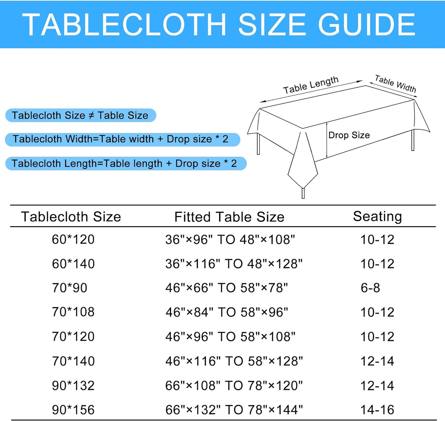 Hiasan 2 Pack Faux Linen Rectangle Tablecloth - Wrinkle and Stain Resistant Washable Table Cloth for Kitchen Dining Room Holiday Table Cover for Party Dinner, Beige, 90 x 132 Inch