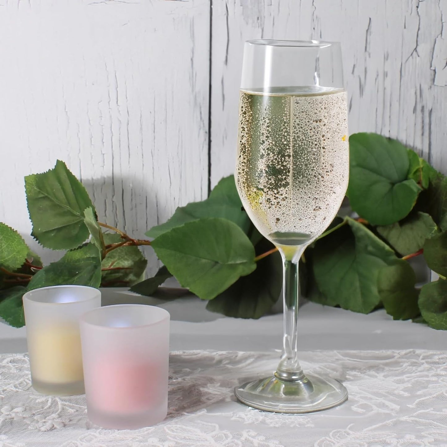 WGV Frosted Tea Light Votive Candle Holder 2.2x2.75, Tiny Utility Cylinder Glass Vase, Small Planter Terrarium for Home Accent Decor, 1 Pc