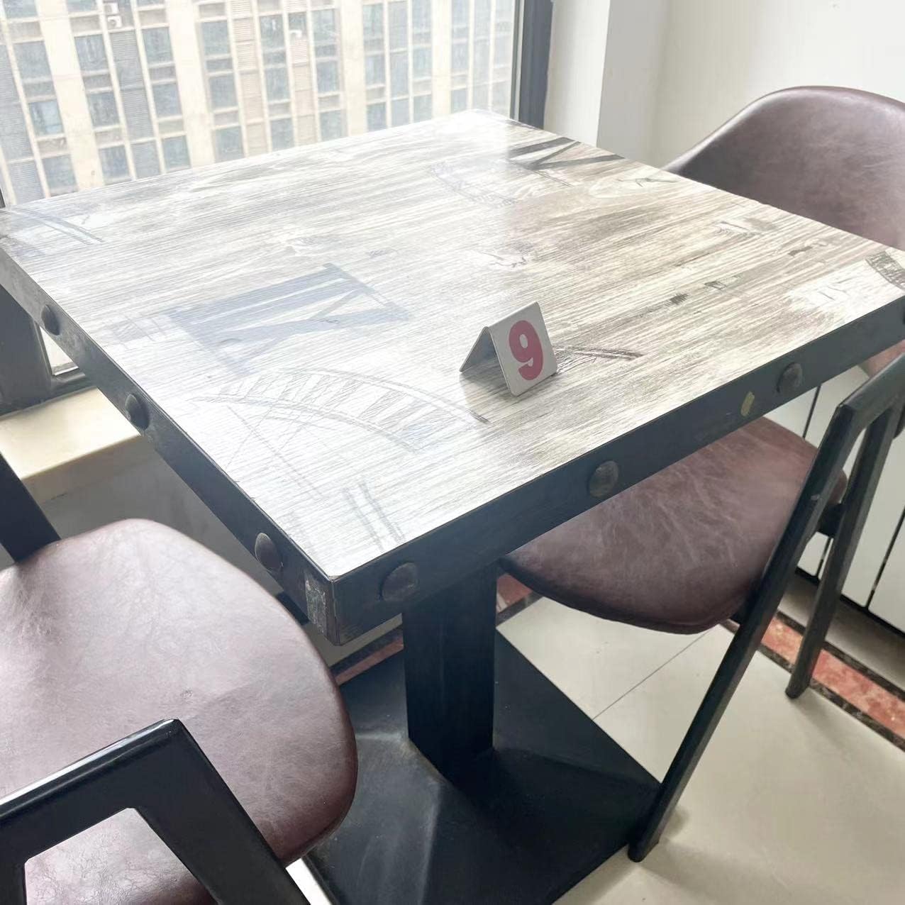 10 Pcs Metal Place Cards Stackable Tent Style Table Numbers，Place Card Holders for Celebration Wedding Party Restaurants Cafes Bars Gatherings meeting Room Board Game Serial (Small 1-10, Red)