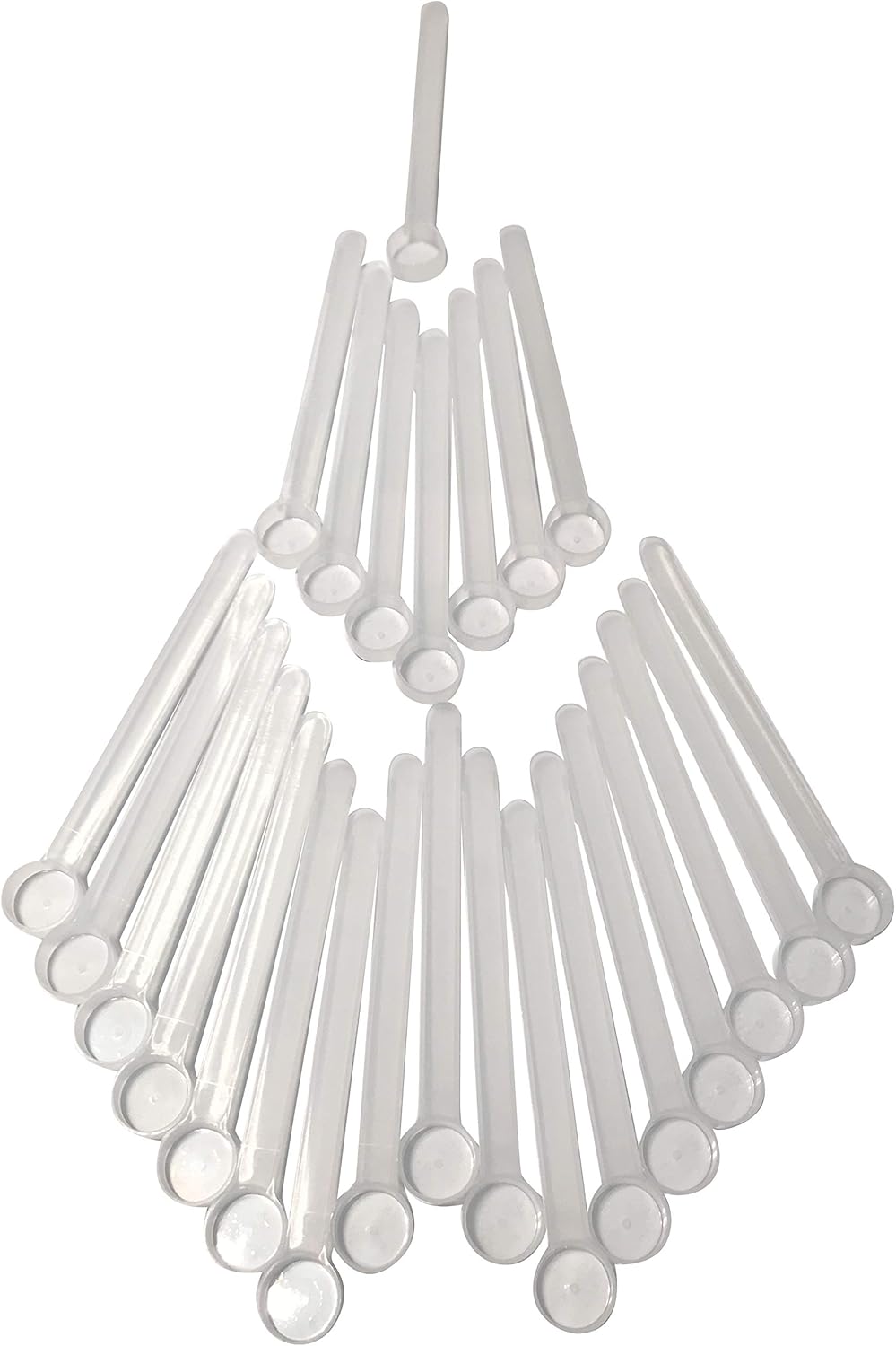 1/8 Teaspoon (0.625 mL | A Pinch) Long Handle Scoop for Measuring Coffee, Pet Food, Grains, Protein, Spices and Other Dry Goods (Pack of 25)