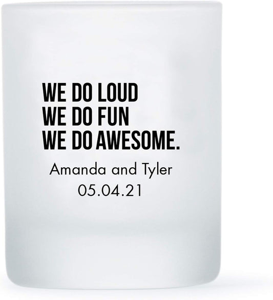 WEDDINGSTAR Personalized 3oz Frosted Shot Glass Customizable Full Color Print - 24 pack