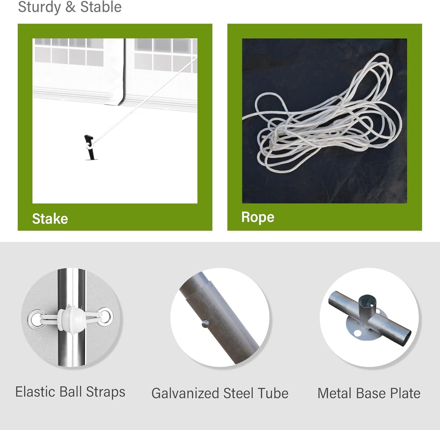 HERA'S PALACE 20'x 40' Outdoor Tents for Parties Large Canopy Tent with 14 Removable Sidewalls Heavy Duty Party Tent for Graduation Wedding and Birthday (White)