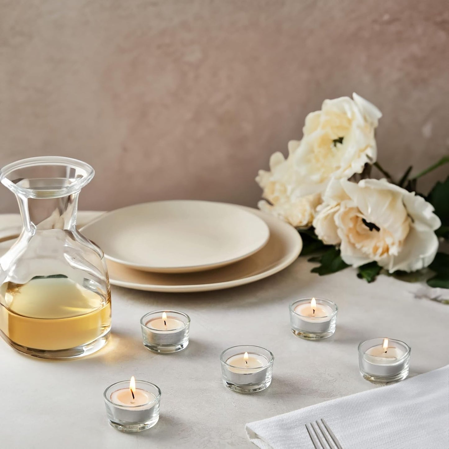 WGV Tea Light Votive Candle Holder 2x1.2 H, Clear Stubby Utility Cylinder Glass, Small Home Accent Decor, 6 Pieces