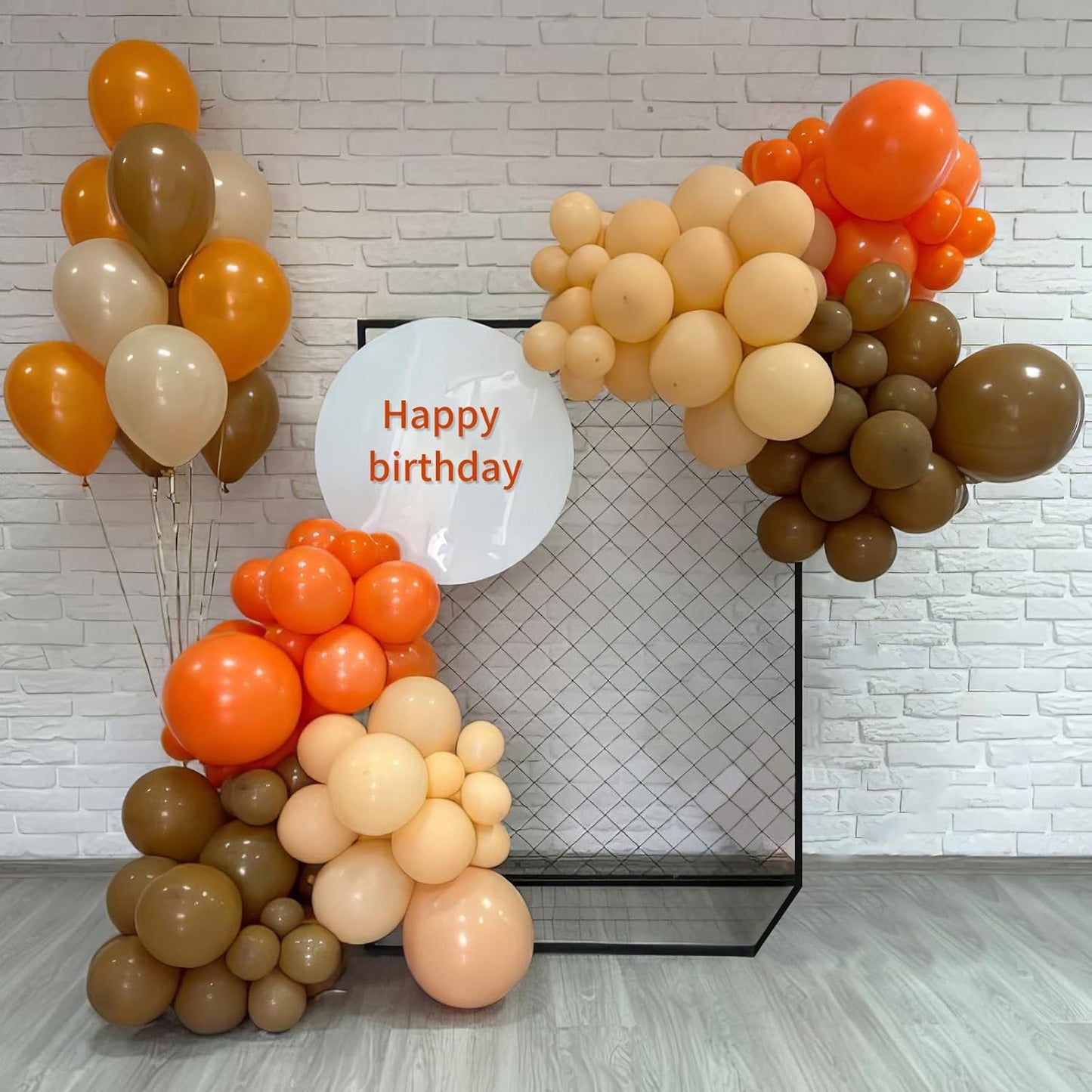 Fall Balloons, 50pcs Orange and Gold Balloons, Orange Brown Yellow Balloon, Gold Red Confetti Balloon for Birthday Baby Shower Thanksgiving Fall Theme Party Wedding Bridal Shower Bachelorette Decor