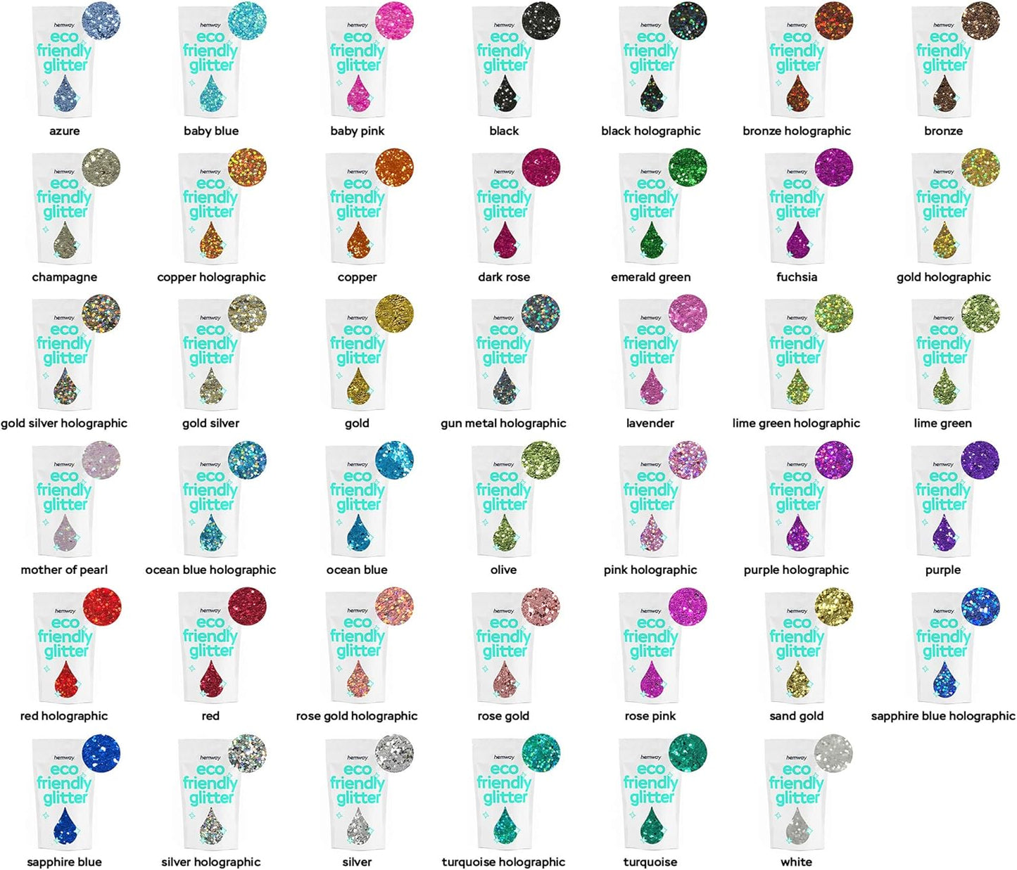 Hemway Eco Friendly Biodegradable Glitter 100g / 3.5oz Bio Cosmetic Safe Sparkle Vegan For Face, Eyeshadow, Body, Hair, Nail And Festival Makeup, Craft - Super Chunky (1/8" 0.125" 3mm) - Sapphire Blue