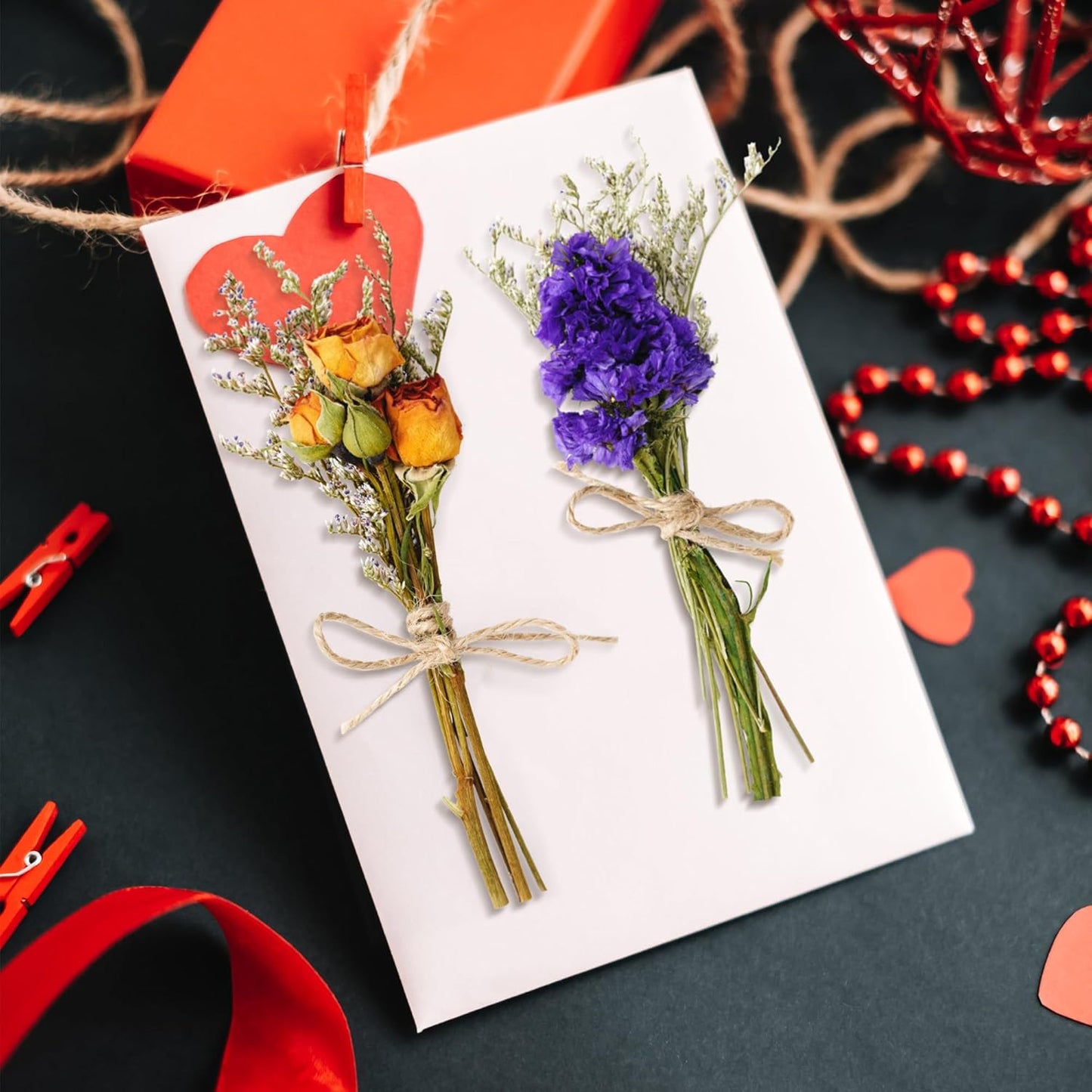 10/12/24 Pack Dried Flowers for Vase Various Mini Bouquet Dried Small Wildflowers Natural Real Flowers Bulk for Crafts DIY Wedding Decor (10, Classic Color1)