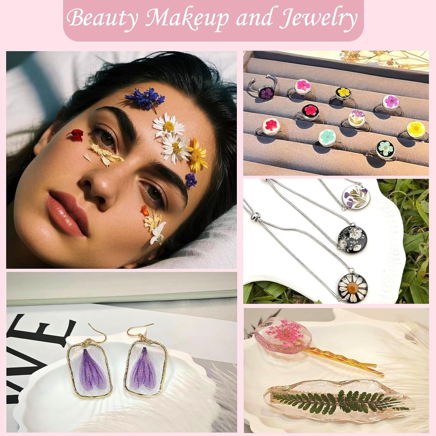 120 Pcs Dried Pressed Flowers for Crafts, Real Natural Flowers in Vibrant Yellow, Orange & Red Tones for Resin, DIY Art, Jewelry, Scrapbooking & Candle Making – Tweezers Included