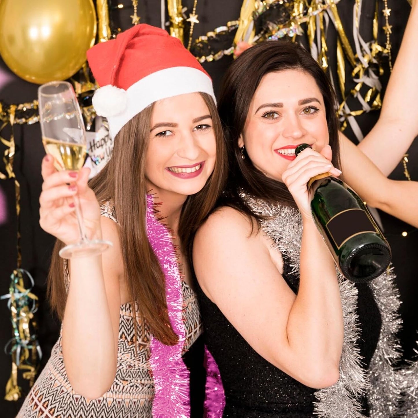 50 Feet Macaron Pink Christmas Tinsel Garland, Metallic Foil Twist Garland Wall Hanging Tinsel Banner Backdrop for Parade Floats, Easter, Mother's Day, Wedding Party Decorations (2in x 50ft)